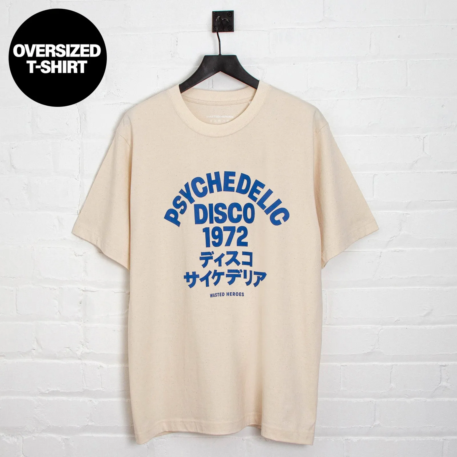 1972 Psychedelic Disco Front Print - Tshirt - Natural