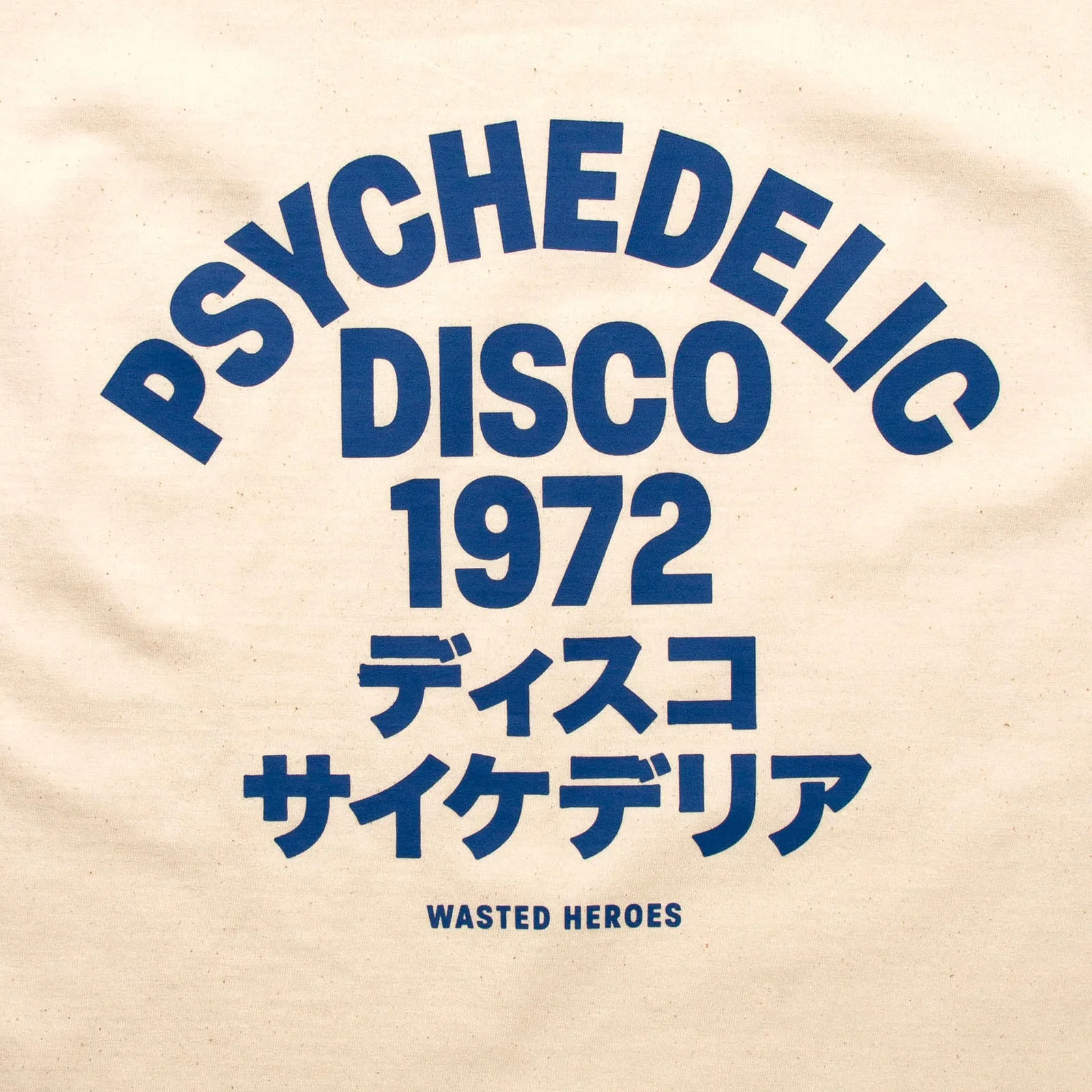 1972 Psychedelic Disco Front Print - Tshirt - Natural
