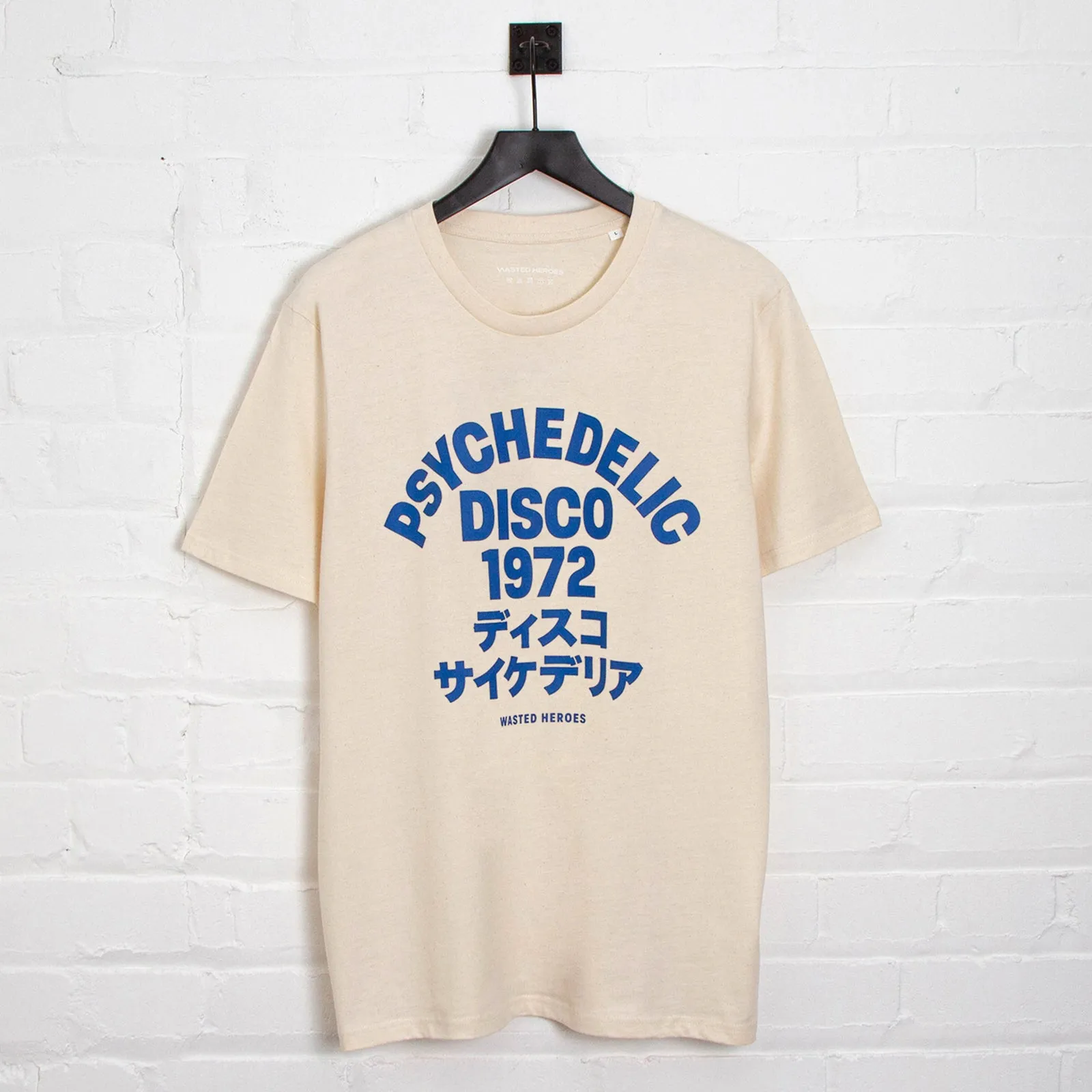 1972 Psychedelic Disco Front Print - Tshirt - Natural