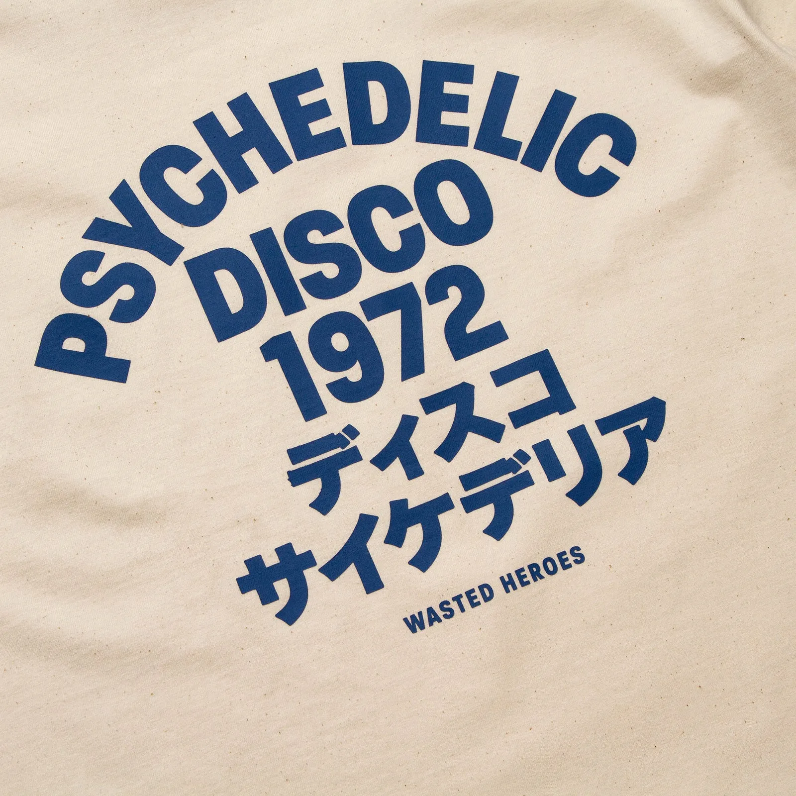 1972 Psychedelic Disco Front Print - Tshirt - Natural