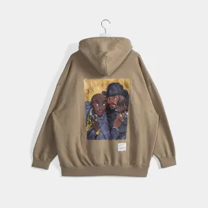 “2 Of Amerikaz Most Wanted” Sweat Parka [Sand] / 2410407
