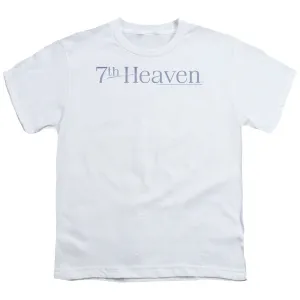 7th Heaven 7th Heaven Logo Kids Youth T Shirt White