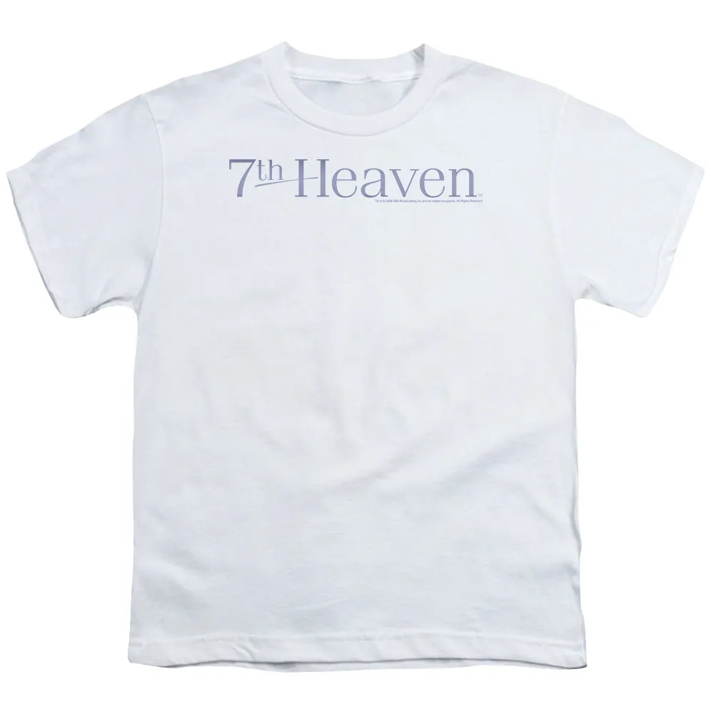 7th Heaven 7th Heaven Logo Kids Youth T Shirt White
