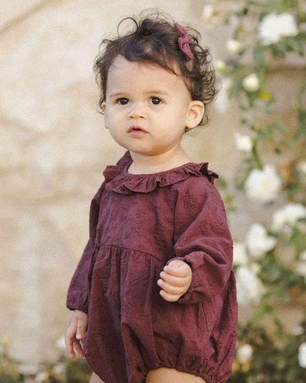 Adeline Romper - Fig *ONE LEFT - 18m*