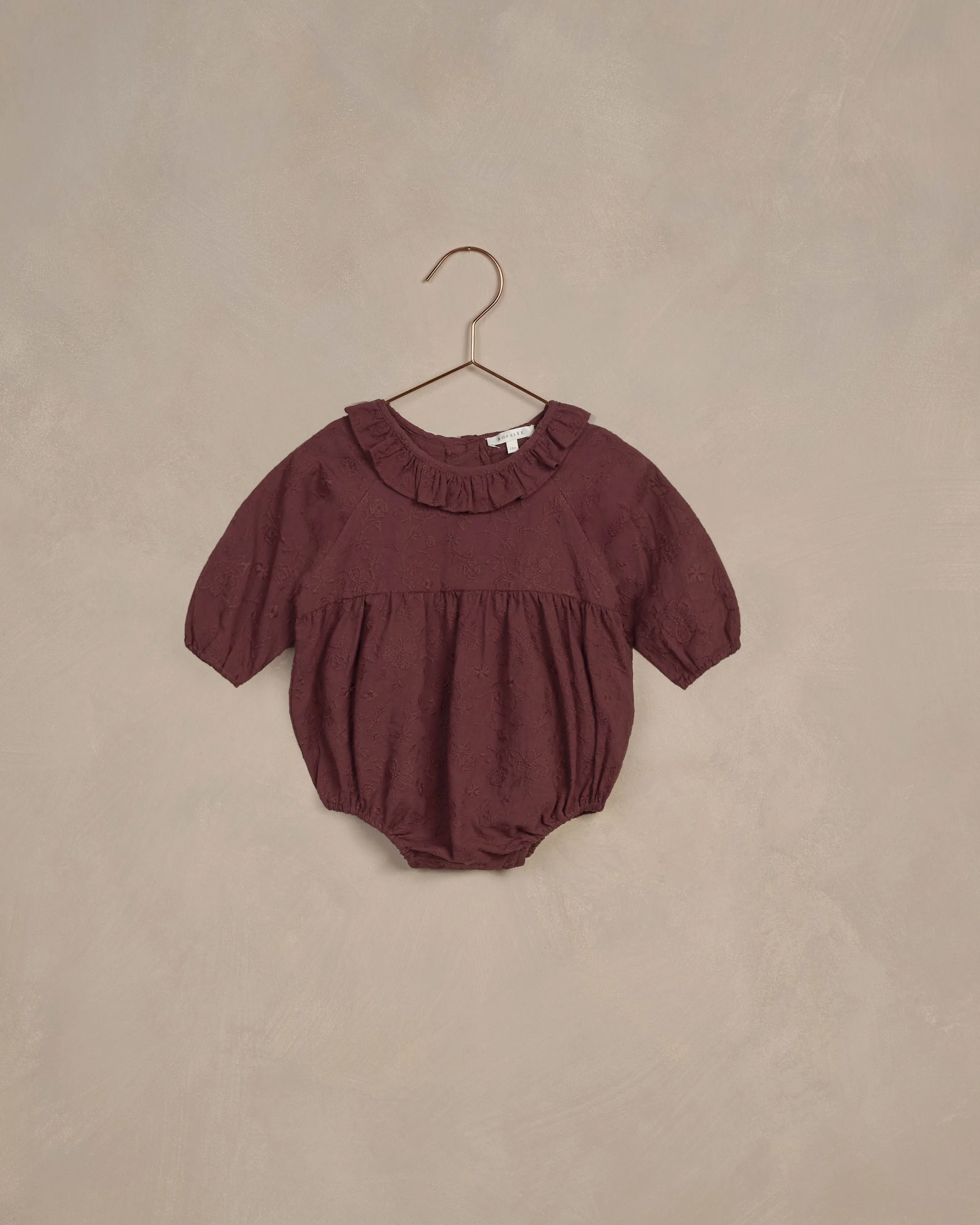 Adeline Romper - Fig *ONE LEFT - 18m*