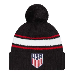 Adult New Era USMNT Fold Black Knit Hat