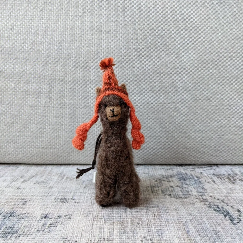 Alpaca Needle Felted Sculpture