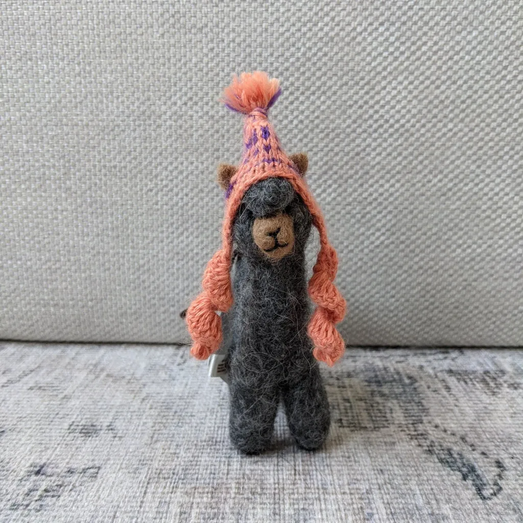 Alpaca Needle Felted Sculpture