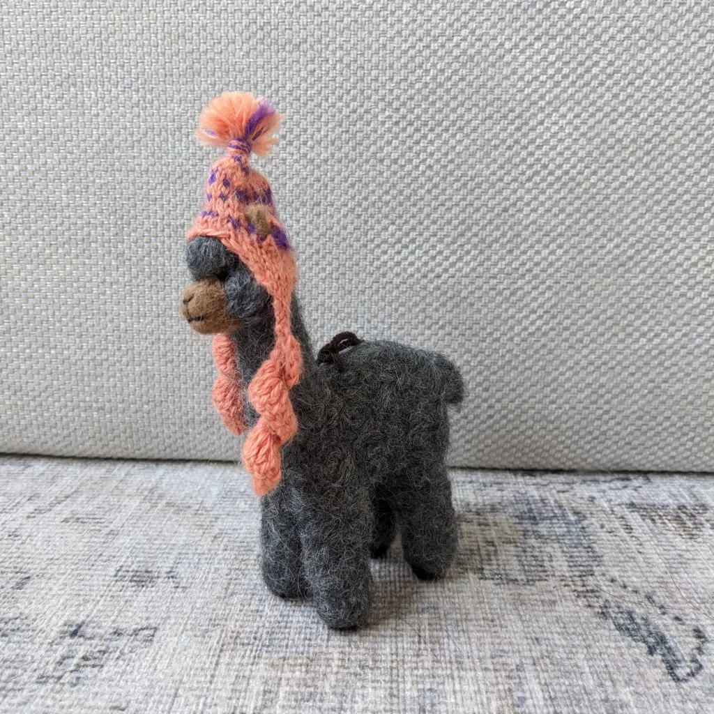 Alpaca Needle Felted Sculpture
