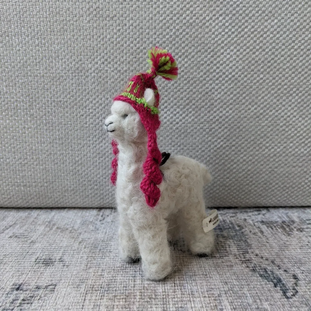 Alpaca Needle Felted Sculpture