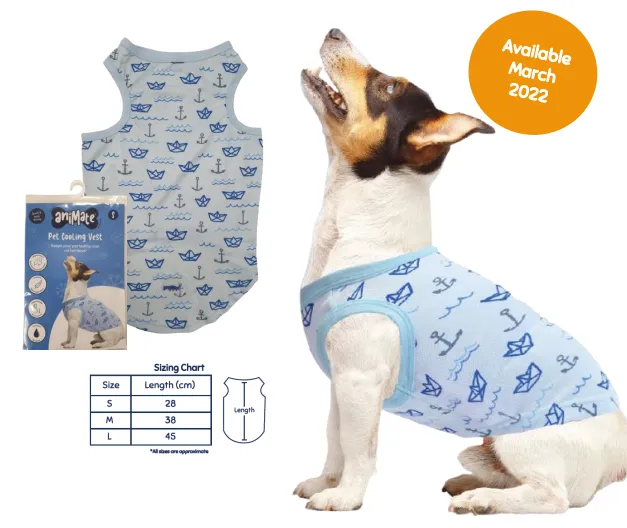 Animate - Pet Cooling Bandana - Fish - Small - 51 x 18cm