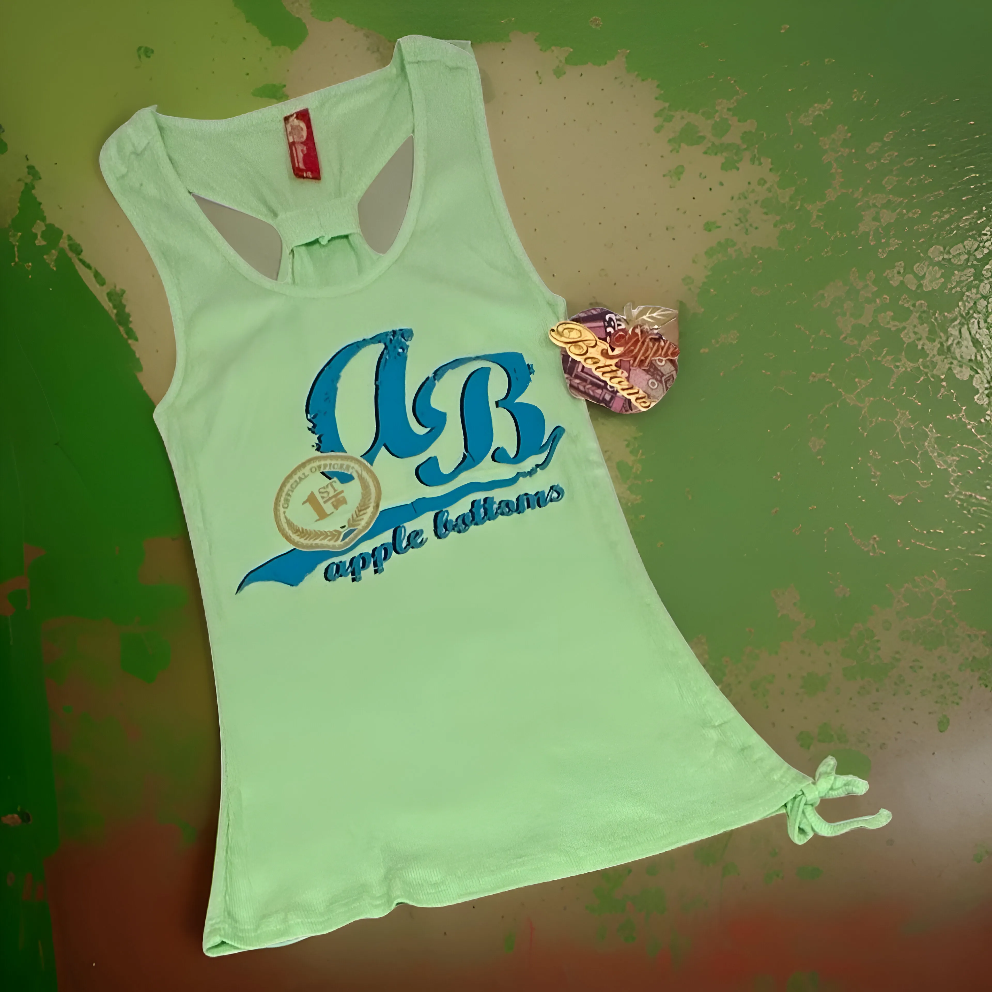 *APPLE BOTTOMS* GREEN) ~RACER BACK~ TANK TOP