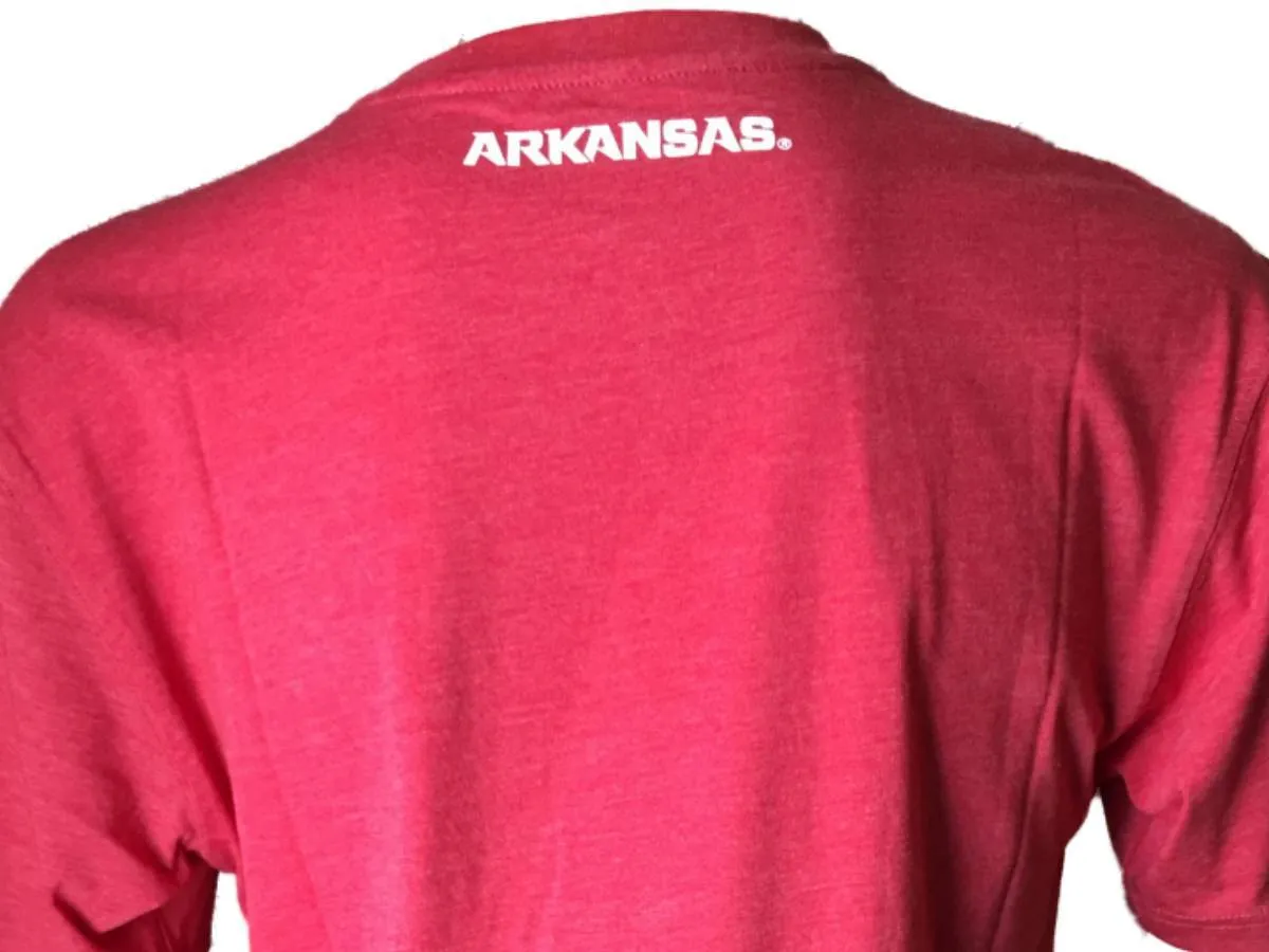 Arkansas Razorbacks Colosseum Red Crunch Frontline Short Sleeve T-Shirt