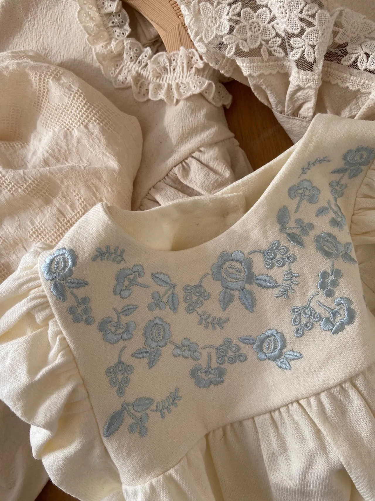 Atelier Embroidered Romper_Blue