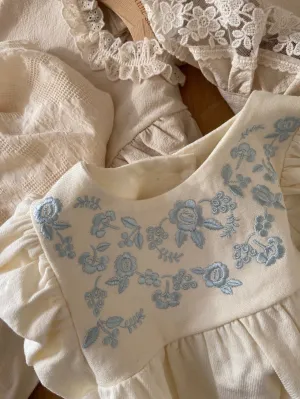 Atelier Embroidered Romper_Blue