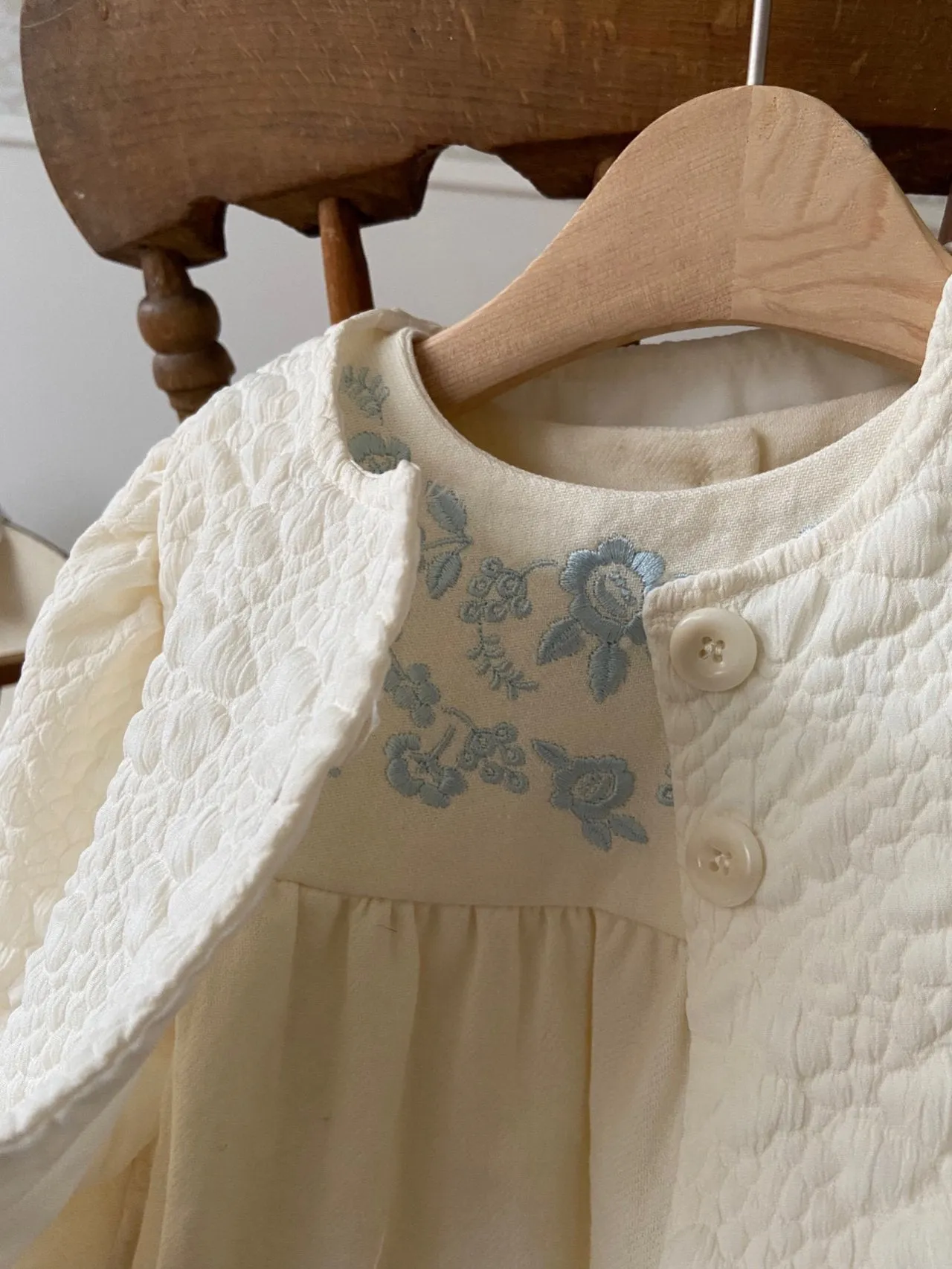 Atelier Embroidered Romper_Blue