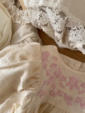 Atelier Embroidered Romper_Pink