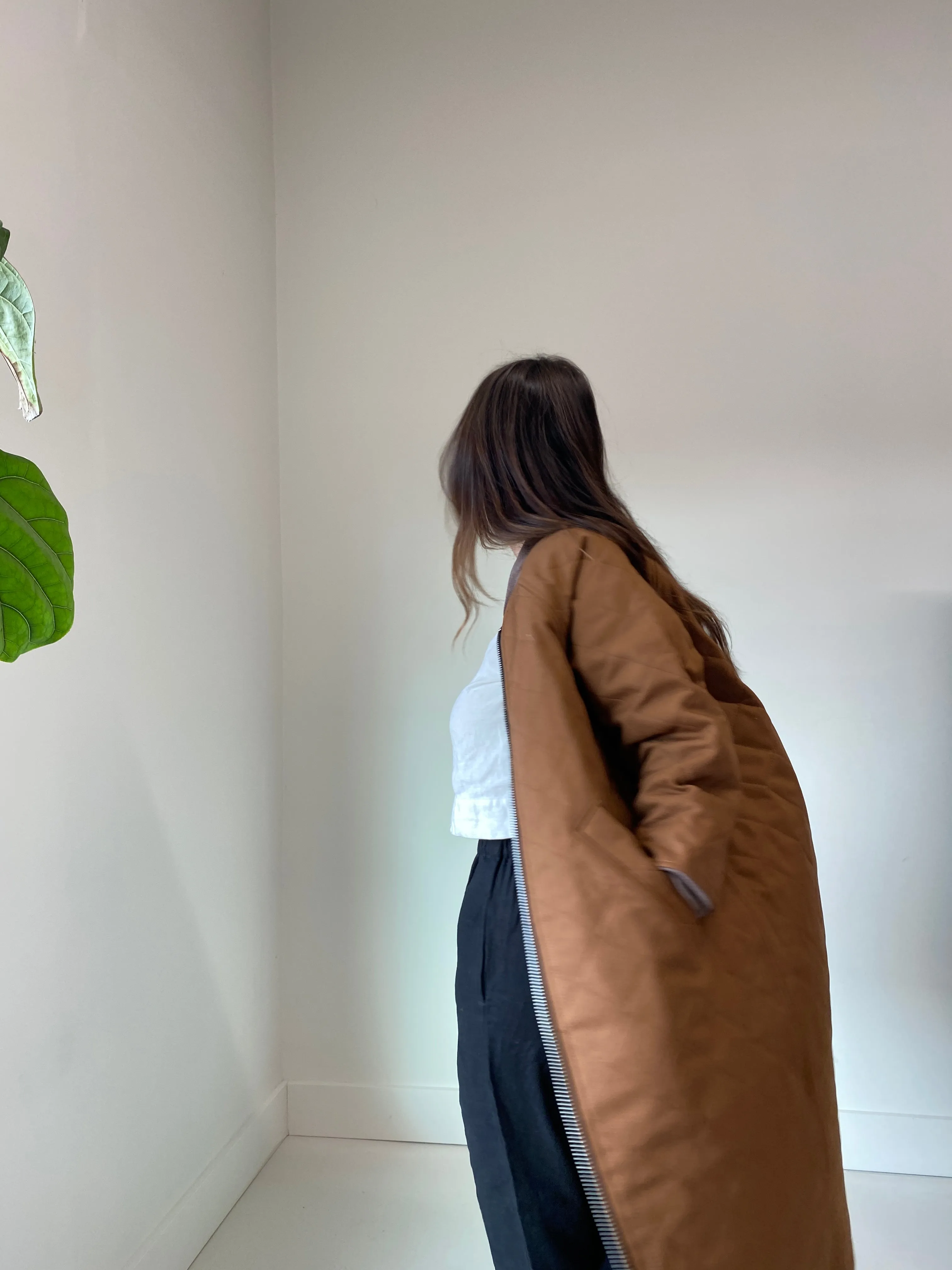 Baba Coat - Umber Canvas