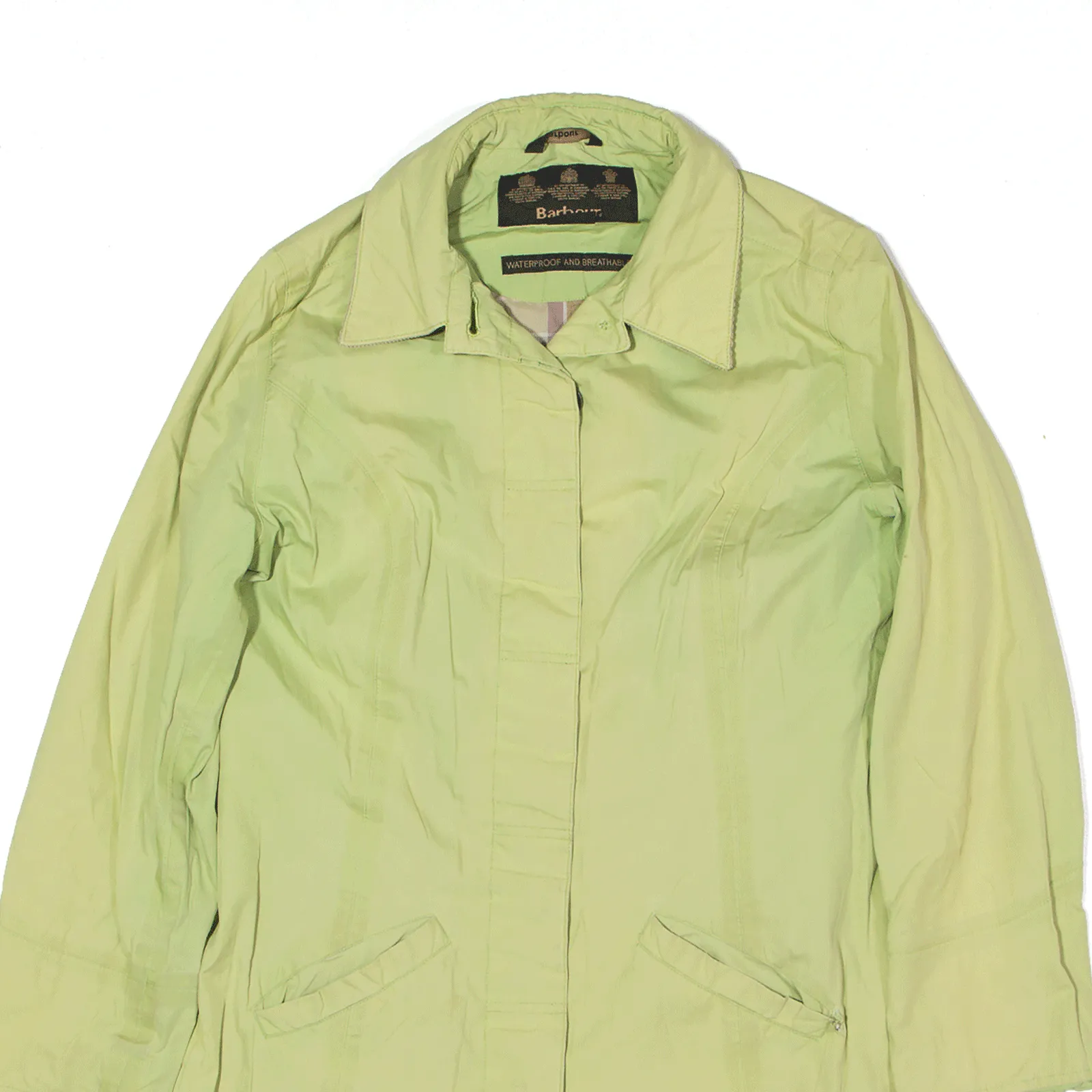 BARBOUR Flyweight Belleville Parka Jacket Green Womens UK 8