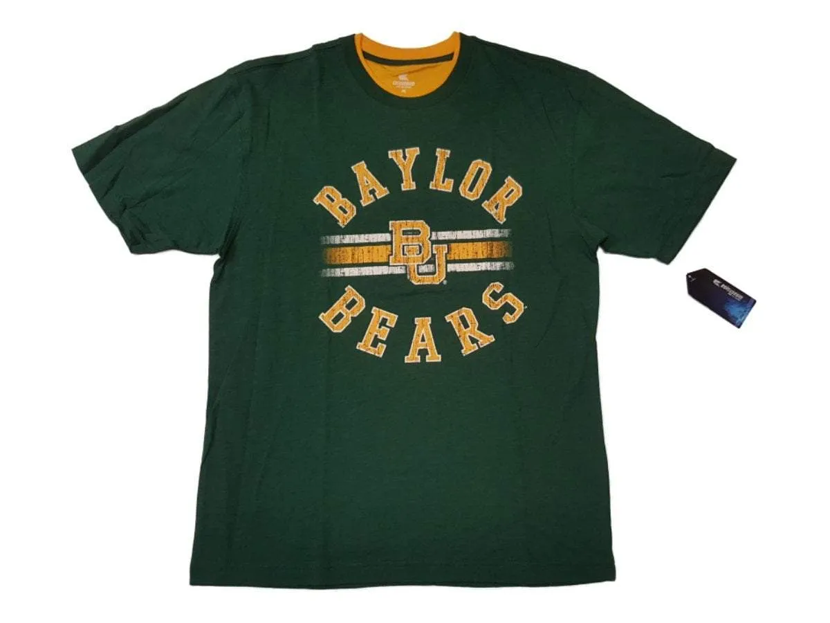 Baylor Bears Colosseum Green 100% Cotton Short Sleeve Crew T-Shirt (L)