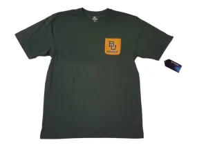 Baylor Bears Colosseum Green with Yellow Pocket Short Sleeve Crew T-Shirt (L)