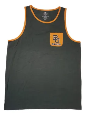 Baylor Bears Colosseum Green with Yellow Pocket Sleeveless Tank Top (L)