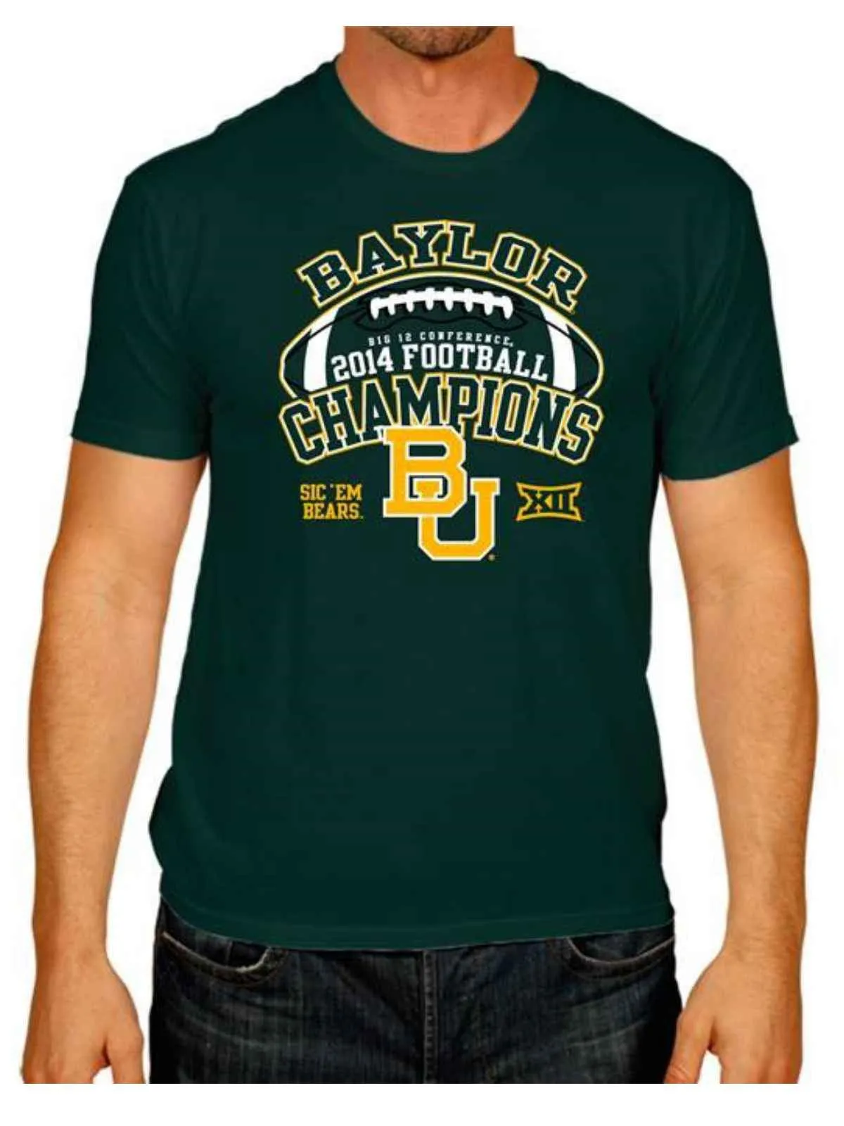 Baylor Bears The Victory Green 2014 Big 12 Football Champions T-Shirt