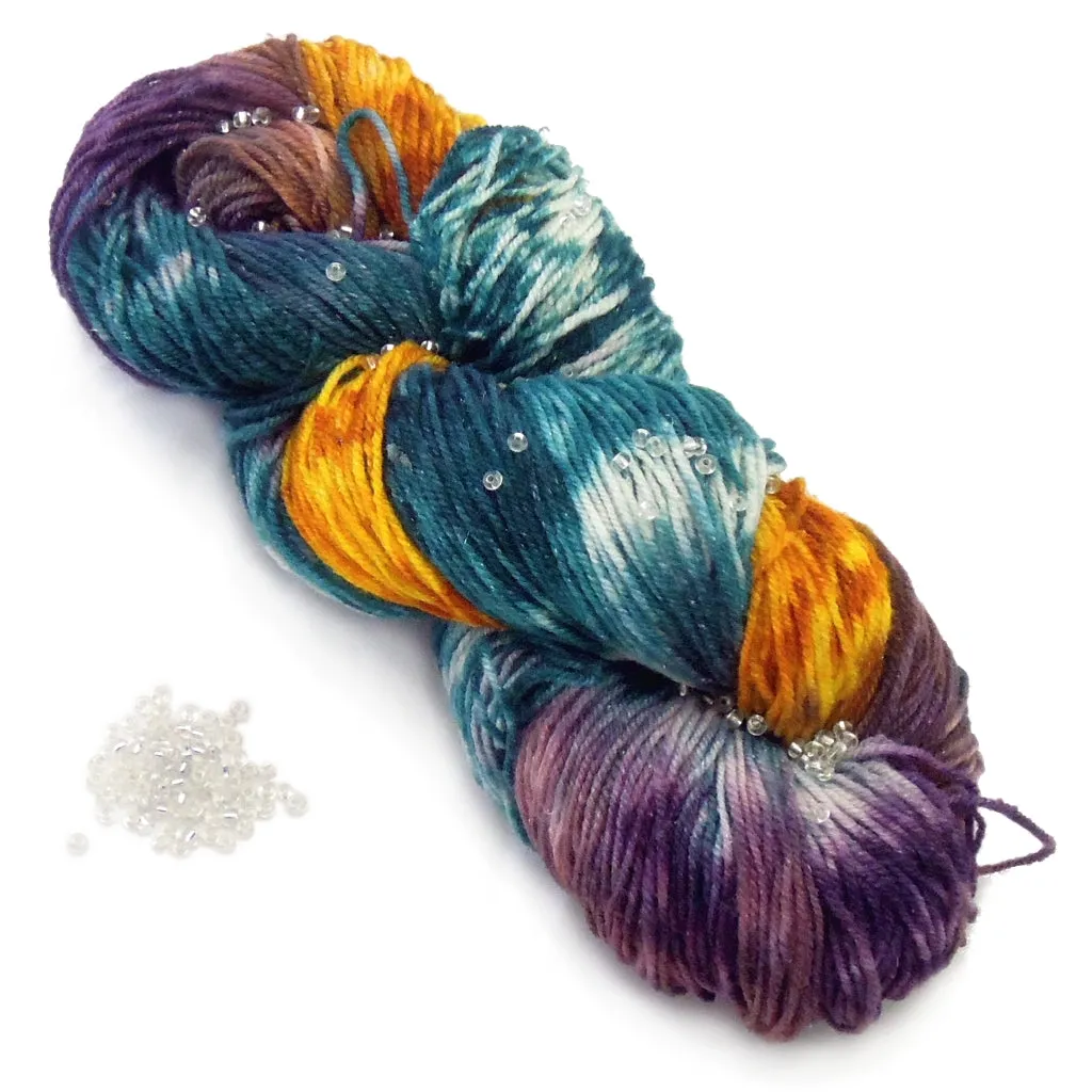 Beaded Hat and Cowl, Loom Knitting Kit