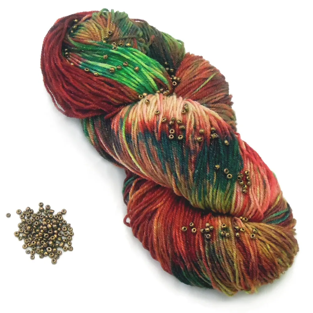Beaded Hat and Cowl, Loom Knitting Kit