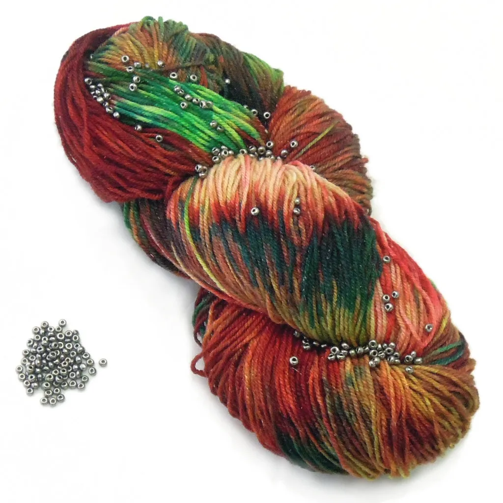 Beaded Hat and Cowl, Loom Knitting Kit