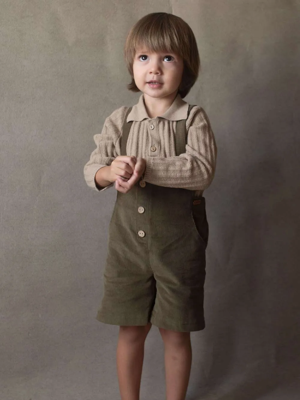 Beige Knit Romper