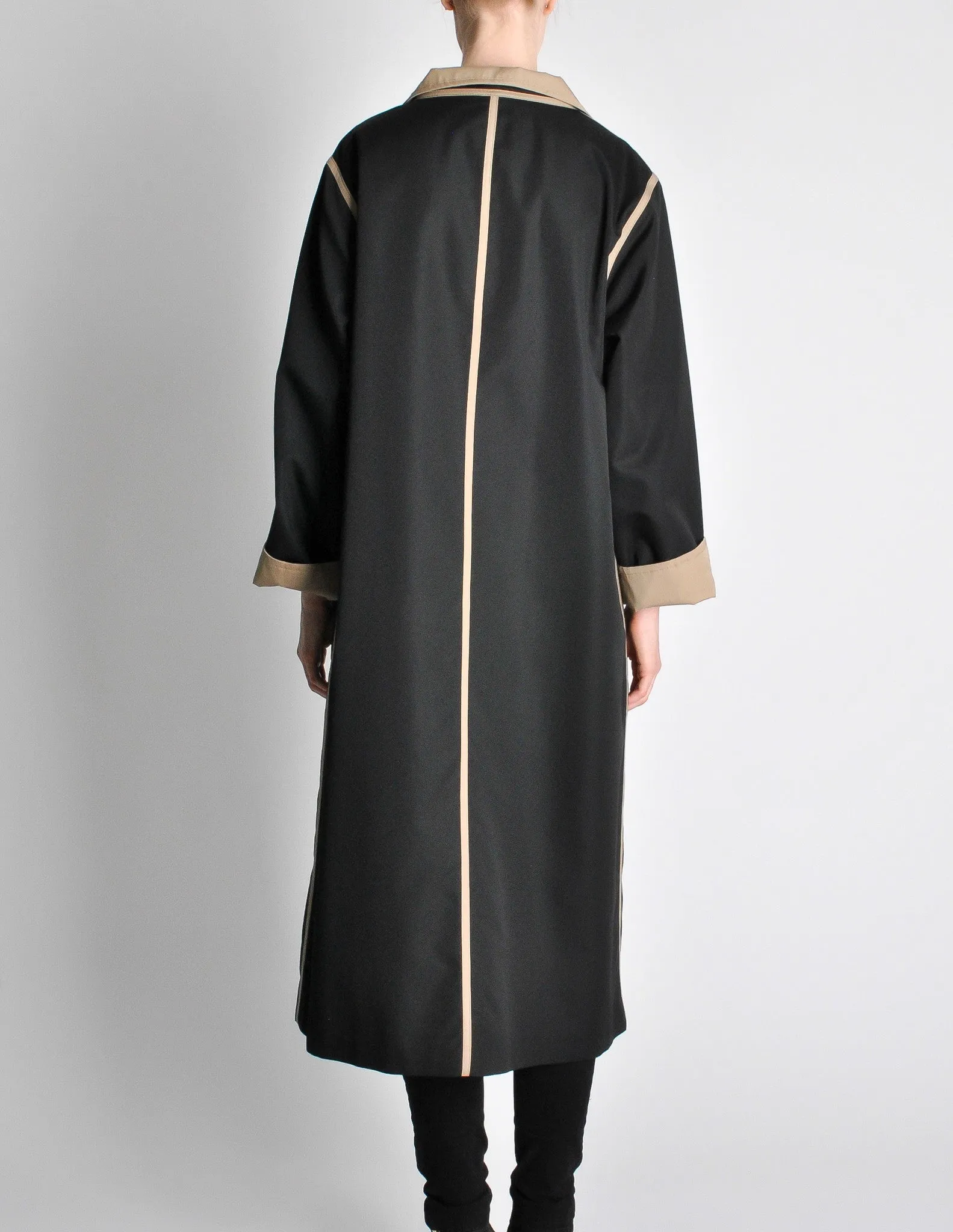 Bonnie Cashin for Russell Taylor Vintage Black & Tan Coat