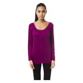 BYBLOS Purple Viscose Women Top