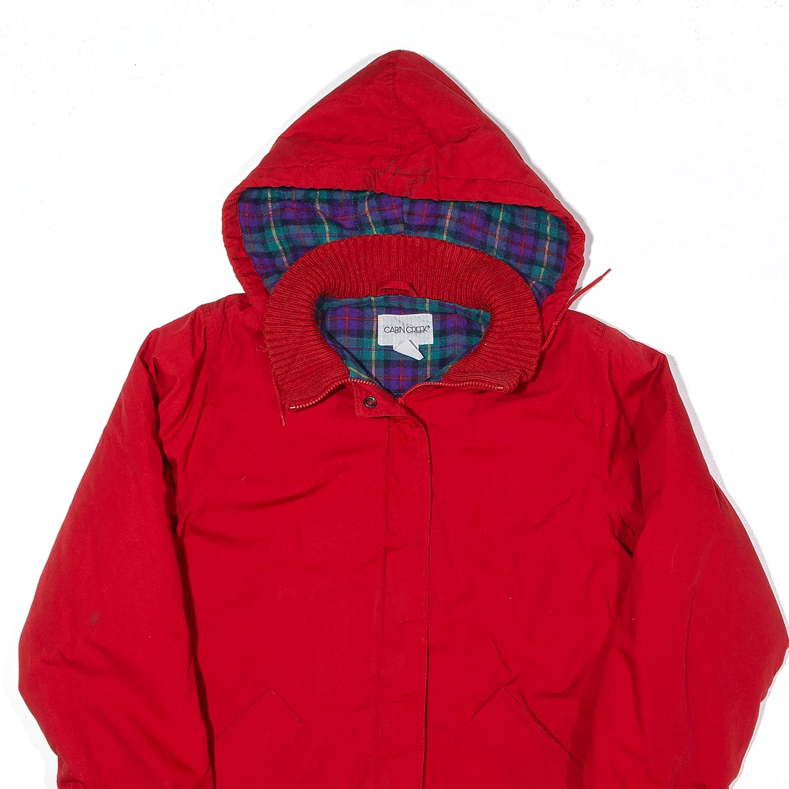 CABIN CREEK Insulated Parka Coat Red Womens M