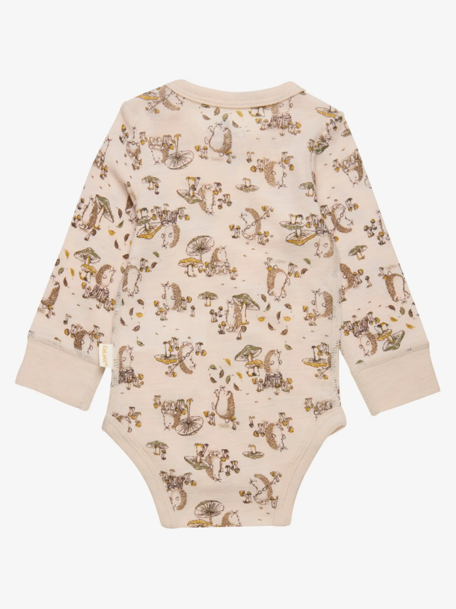 Celavi romper egeltje groen merino wol