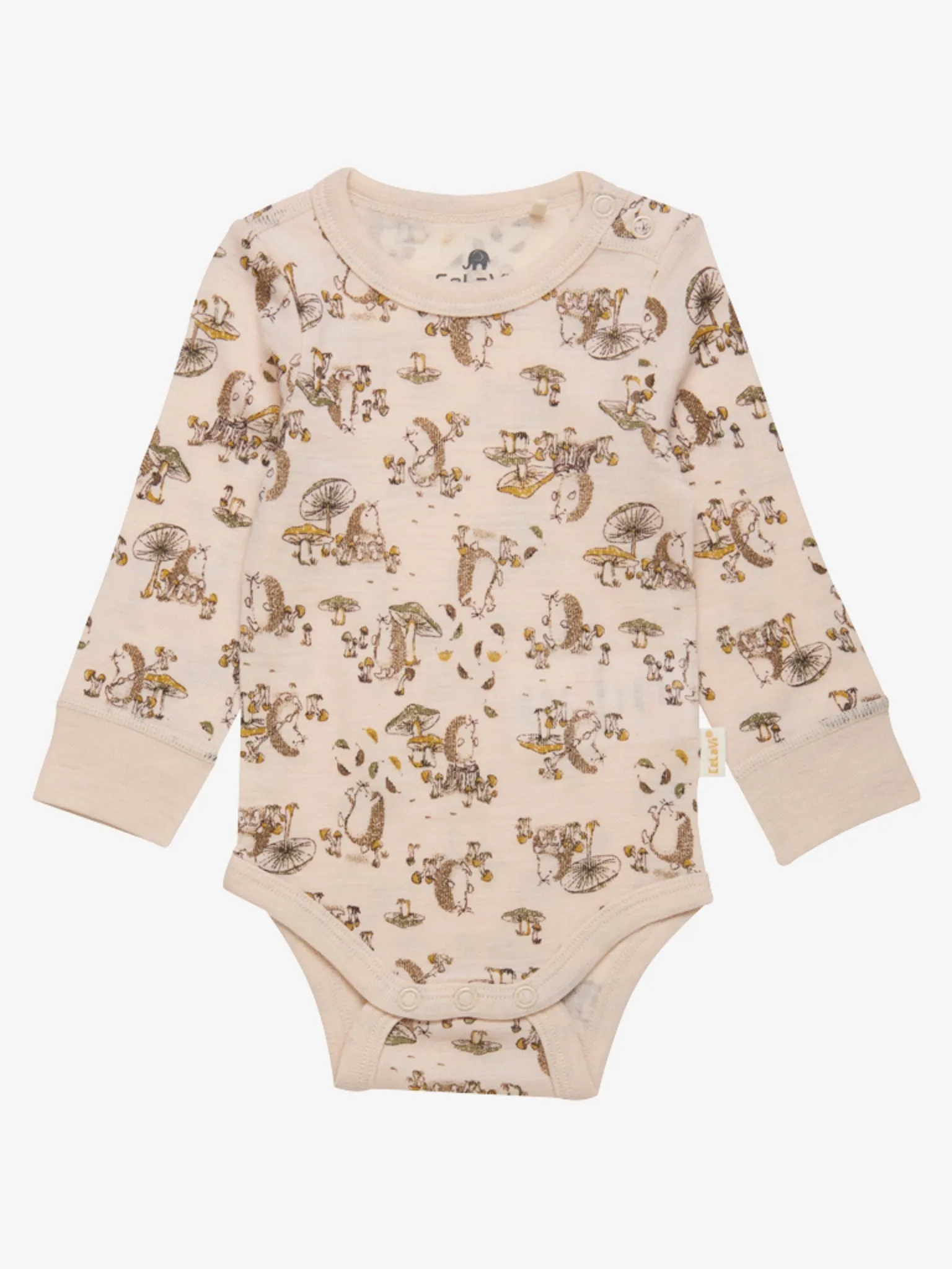 Celavi romper egeltje groen merino wol