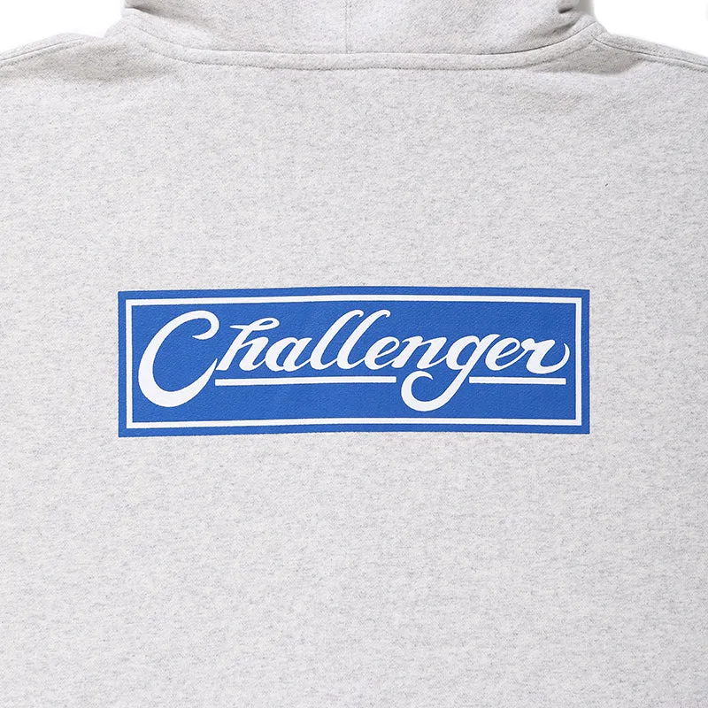 CHALLENGER - BAR LOGO ZIP HOODIE - GRAY