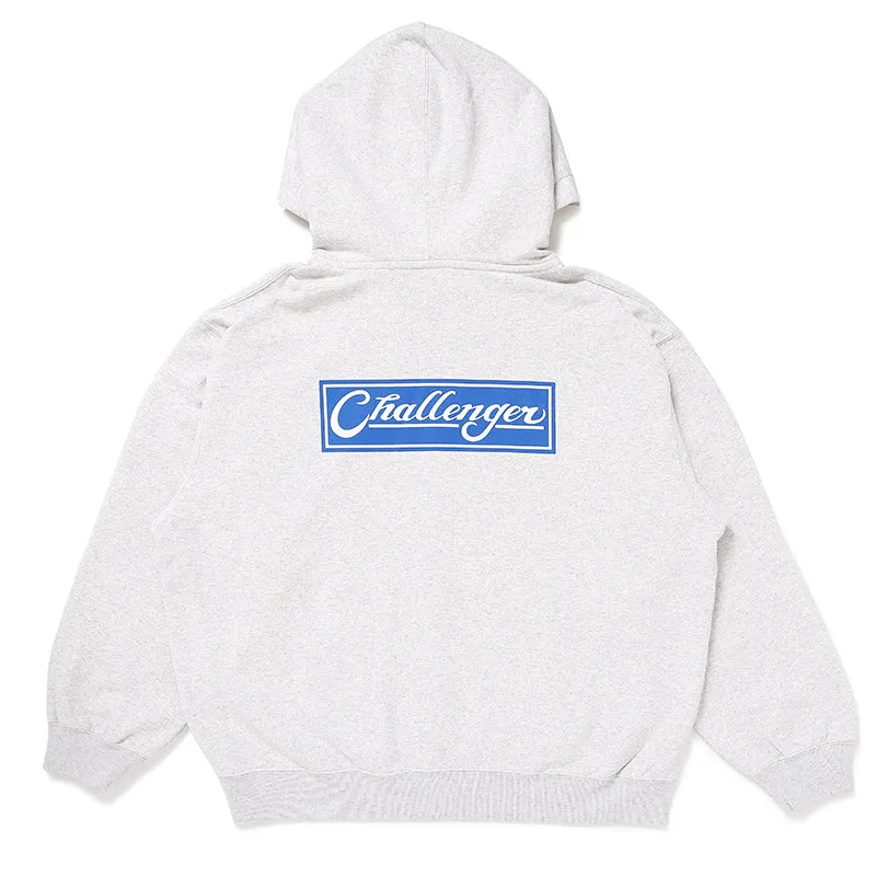 CHALLENGER - BAR LOGO ZIP HOODIE - GRAY