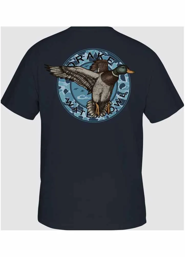 Circle Mallard SS in Vintage Indigo Black Heather by Drake
