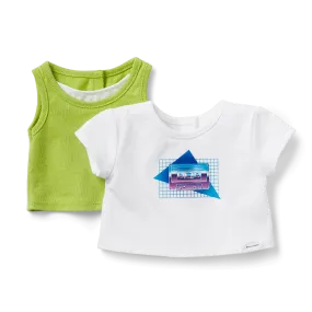 Courtney's™ T-Shirt & Tank Set for 18-inch Dolls
