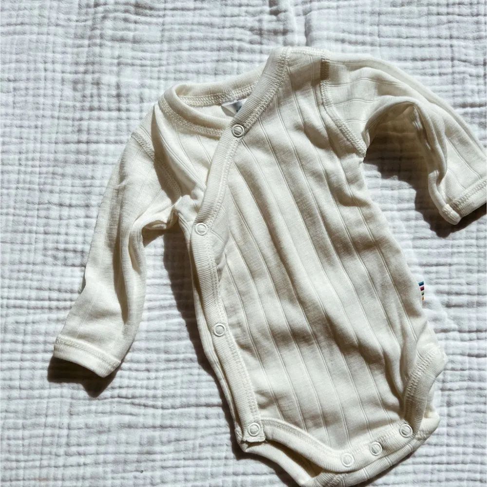 Cross-over Body - Wool & Silk - Natural