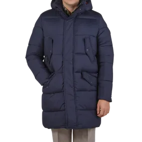 Dark Blue Rick Crinkle Nylon Parka