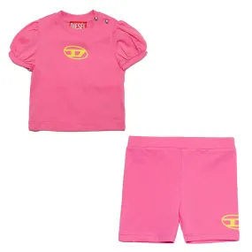 Diesel Baby Girls Pink Ensemble