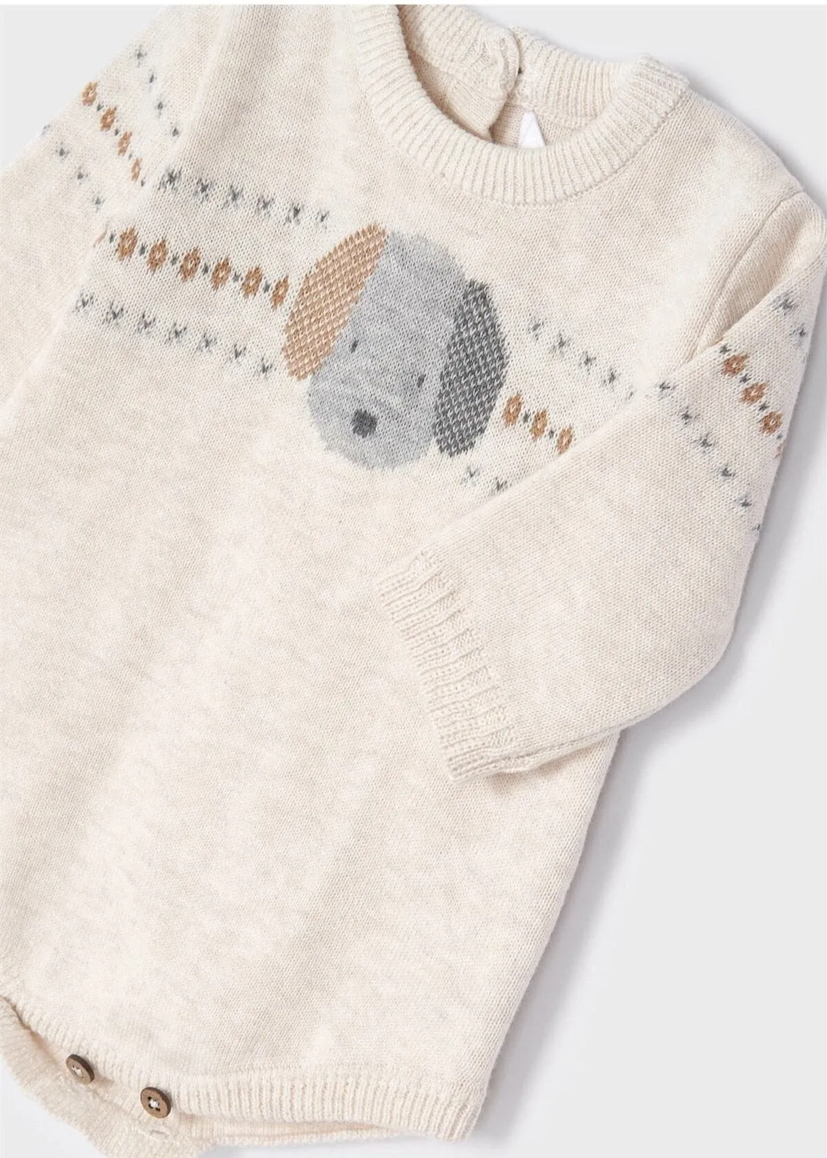 ECOFRIENDS knitted romper with tights set newborn | Mayoral