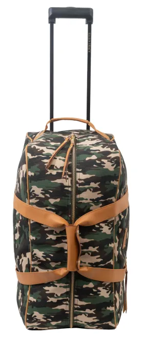Ellen Tracy Camo Print Rolling Wheeled Duffle ETDW1138-032