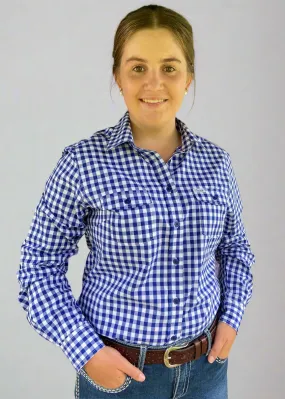 Emma - Long Sleeve Cotton Collared Shirt