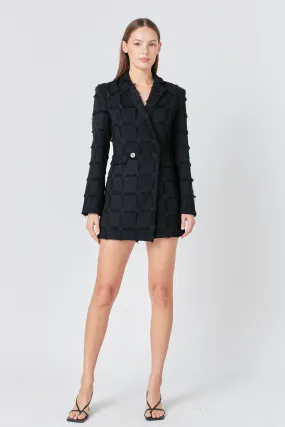 Endless Rose - Textured Blazer Romper