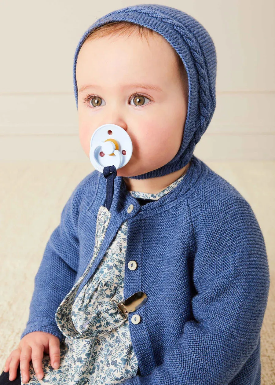 Evelyn Floral Mariner Romper in Blue (6mths-2yrs)