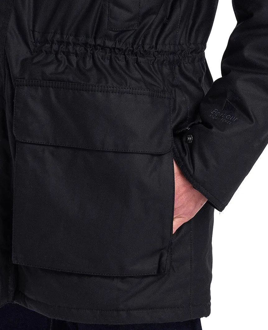 Fenton Wax Jacket Black
