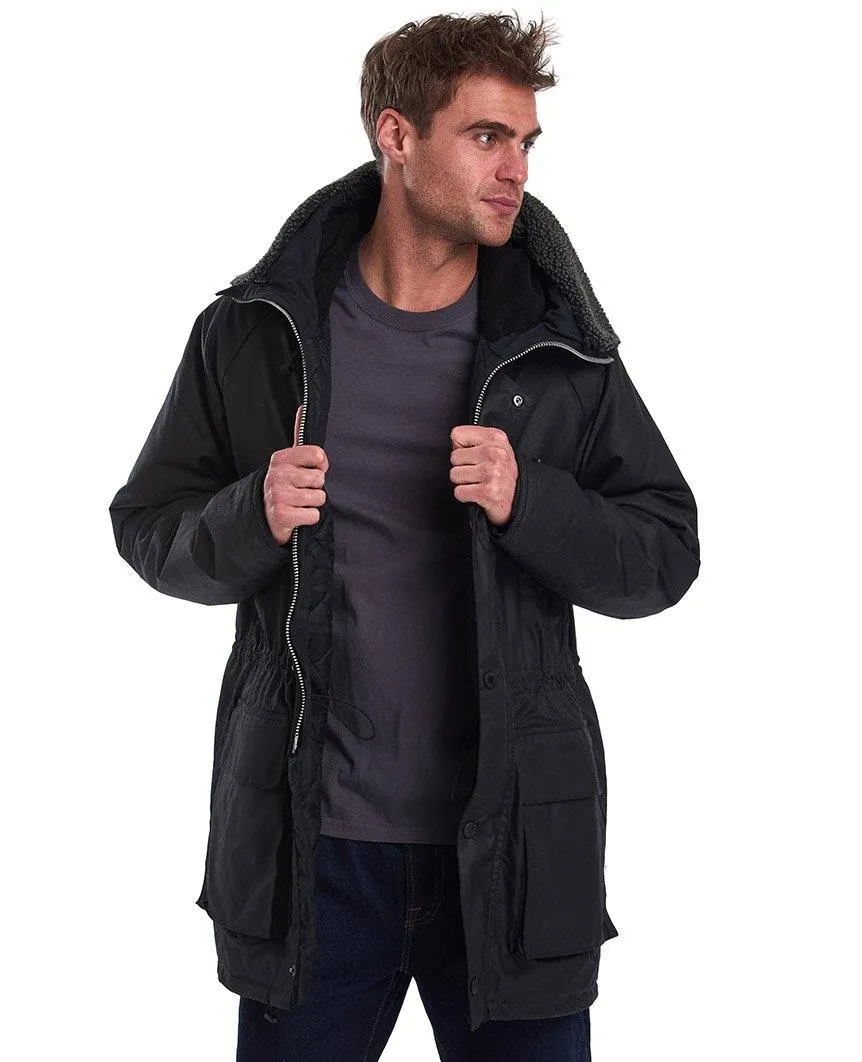 Fenton Wax Jacket Black